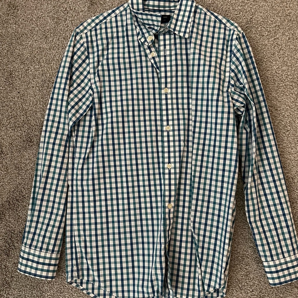 Men's Blue Checkered Shirt